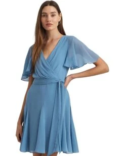 Lauren Ralph Lauren Crinkle Georgette Surplice Dress | Dresses 8 Lauren Ralph Lauren Crinkle Georgette Surplice Dress | Dresses -Daily Wear Shop 71ULVRyucxL. AC SR736920