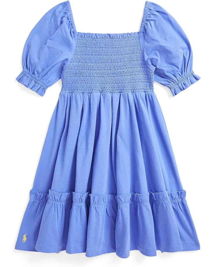 Polo Ralph Lauren Kids Smocked Cotton Jersey Dress (Toddler/Little Kid) | Dresses 5 Polo Ralph Lauren Kids Smocked Cotton Jersey Dress (Toddler/Little Kid) | Dresses - Image 3