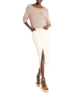 NIC+ZOE Striped Seamed Cotton Cord Sweater | Sweaters -Daily Wear Shop 71UokwdAoAL. AC SR736920