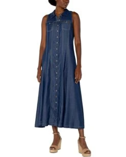 Liverpool Los Angeles Sleeveless Button Down Maxi Dress | Dresses