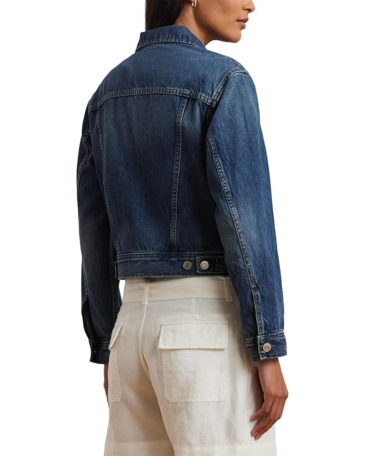 Lauren Ralph Lauren Petite Paizley Unlined Trucker Jacket | Coats & Outerwear 4 Lauren Ralph Lauren Petite Paizley Unlined Trucker Jacket | Coats & Outerwear - Image 2