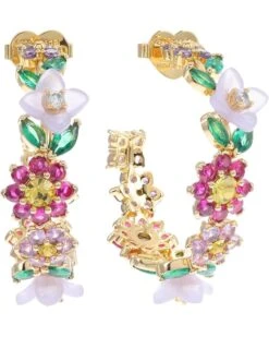 Kate Spade New York Bursting Blooms Hoops | Earrings