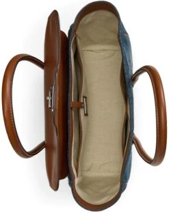 Lauren Ralph Lauren Washed Denim Large Tanner Satchel | Handbags -Daily Wear Shop 71VyZ72hobL. AC SR736920