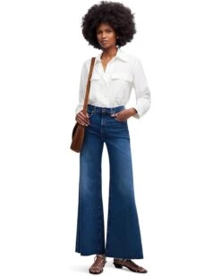 Madewell Palazzo Stretch Wide Leg in Pelion Wash | Jeans