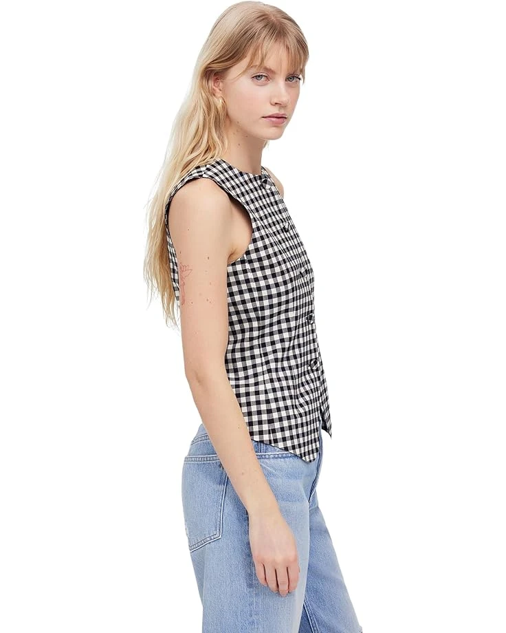Madewell Bayley Vest - Gingham Suiting | Coats & Outerwear 5 Madewell Bayley Vest - Gingham Suiting | Coats & Outerwear - Image 3