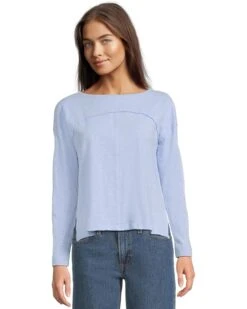 Lilla P Drop Shoulder Seamed Boatneck | Shirts & Tops