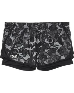 Under Armour Kids Fly By Printed 2-in-1 Shorts (Big Kids)