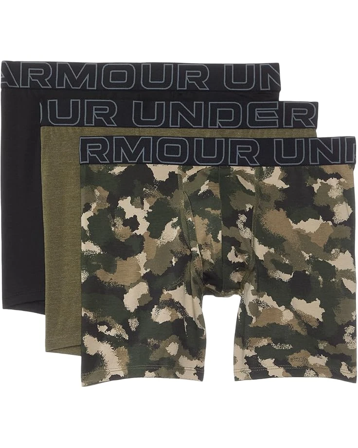 Under Armour Performance Cotton - Print 6 In 3 Pack | Underwear 3 Under Armour Performance Cotton - Print 6 In 3 Pack | Underwear