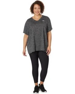 Under Armour Plus Size Tech Short Sleeve V-Neck Twist | Shirts & Tops -Daily Wear Shop 71dWbgFzmjL. AC SR736920