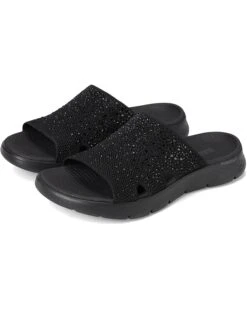 SKECHERS Performance Arch Fit Knit Slide w/ Gradient Rhinestnes | Sandals