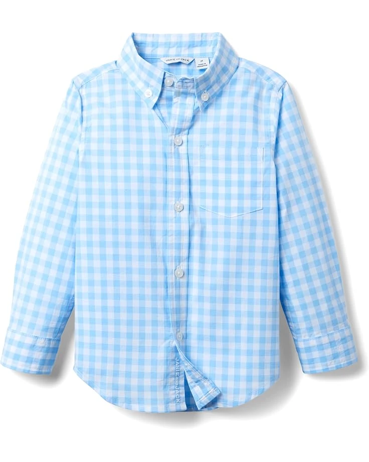 Janie and Jack Gingham Button-Down Shirt (Toddler/Little Kid/Big Kid) | Shirts & Tops 3 Janie and Jack Gingham Button-Down Shirt (Toddler/Little Kid/Big Kid) | Shirts & Tops