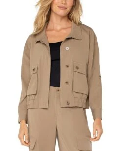 Liverpool Los Angeles Utility Jacket with Cinch Hem | Coats & Outerwear -Daily Wear Shop 71fx7lNUABL. AC SR736920