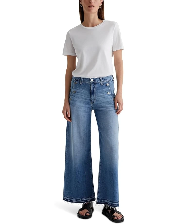 AG Jeans Dania Mid Rise Ankle Palazzo in Nautical Mile | Jeans 7 AG Jeans Dania Mid Rise Ankle Palazzo in Nautical Mile | Jeans - Image 5