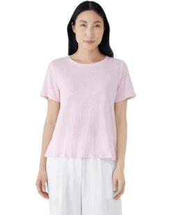 Eileen Fisher Crew Neck Short Sleeve Tee | Shirts & Tops -Daily Wear Shop 71hRgViW6tL. AC SR736920