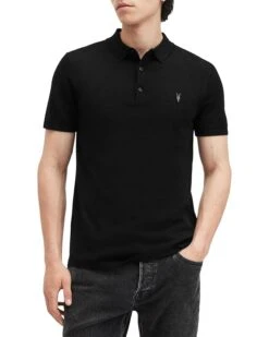 AllSaints Mode Merino Short Sleeve Polo | Shirts & Tops