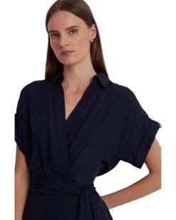 Lauren Ralph Lauren Belted Crepe Dress | Dresses -Daily Wear Shop 71issOagSL. AC SR736920
