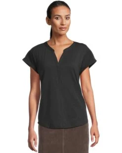 L.L.Bean Streamside Tee Split-Neck Short Sleeve | Sleepwear -Daily Wear Shop 71jjdHQYvcL. AC SR736920