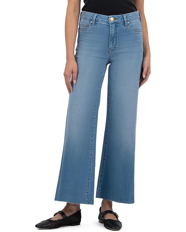 KUT from the Kloth Meg High-Rise Fab Ab Wide Leg Raw Hem | Jeans 3 KUT from the Kloth Meg High-Rise Fab Ab Wide Leg Raw Hem | Jeans