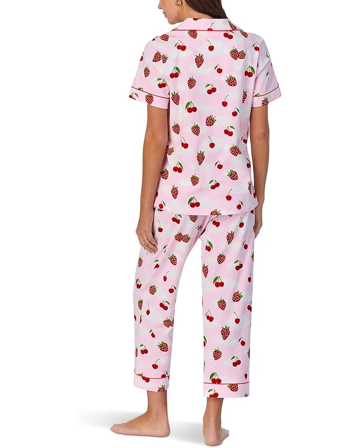 Bedhead PJs Short Sleeve Cotton Knit Cropped Pajama Set | Sleepwear 4 Bedhead PJs Short Sleeve Cotton Knit Cropped Pajama Set | Sleepwear - Image 2