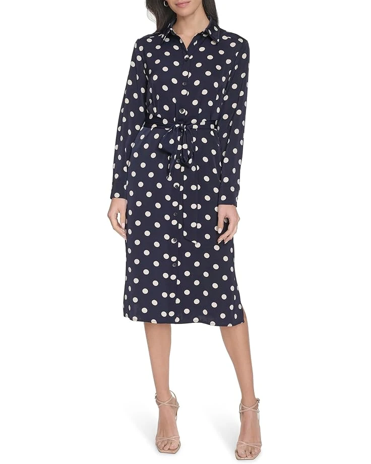 Calvin Klein Satin Polka Dot Shirt Dress | Dresses 3 Calvin Klein Satin Polka Dot Shirt Dress | Dresses