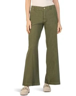 KUT from the Kloth Meg - Linen Wide Leg Pants | Jeans