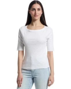 Lilla P Elbow Sleeve Boatneck | Shirts & Tops -Daily Wear Shop 71n4rD8hipL. AC SR736920