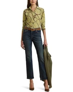 Lauren Ralph Lauren Classic Fit Belting-Print Crepe Shirt | Shirts & Tops -Daily Wear Shop 71ng4cKA0lL. AC SR736920