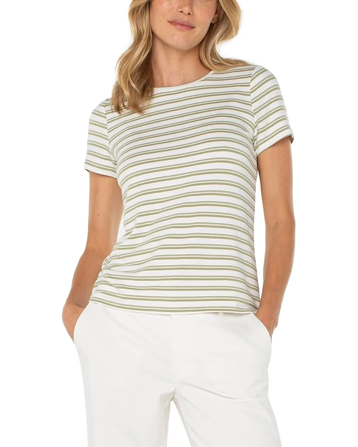 Liverpool Los Angeles Short Sleeve Crew Neck Classic Knit French Terry Tee | Shirts & Tops 6 Liverpool Los Angeles Short Sleeve Crew Neck Classic Knit French Terry Tee | Shirts & Tops - Image 4