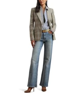 Lauren Ralph Lauren Glen Plaid Cotton Blend Twill Blazer | Coats & Outerwear -Daily Wear Shop 71o0f7XhB2L. AC SR736920