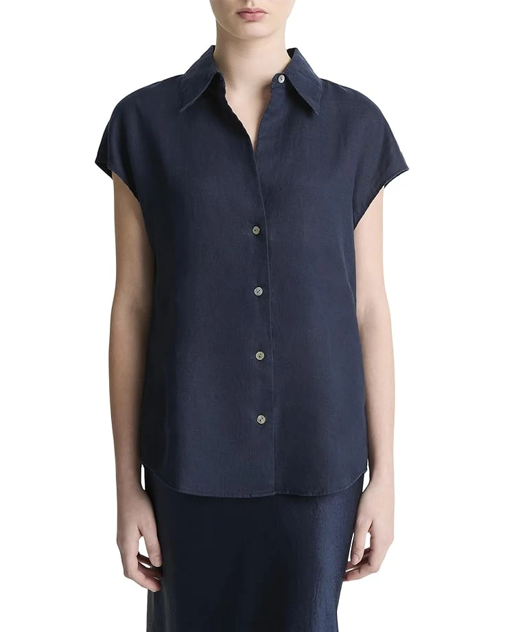 Vince Cap Sleeve Button Down Blouse | Shirts & Tops 6 Vince Cap Sleeve Button Down Blouse | Shirts & Tops - Image 4