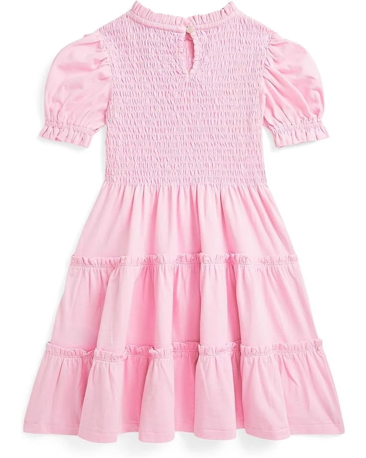 Polo Ralph Lauren Kids Smocked Cotton Jersey Dress (Toddler/Little Kid) | Dresses 4 Polo Ralph Lauren Kids Smocked Cotton Jersey Dress (Toddler/Little Kid) | Dresses - Image 2