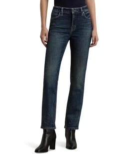 Lauren Ralph Lauren High-Rise Straight Ankle Jeans