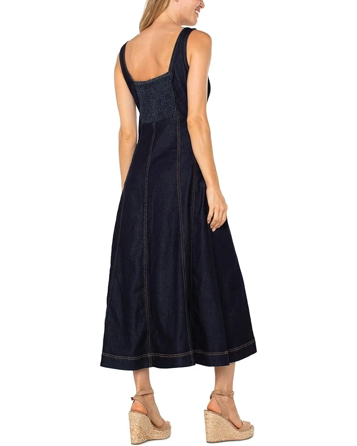 Liverpool Los Angeles Smocked Back Fit And Flare Midi Dress | Dresses 4 Liverpool Los Angeles Smocked Back Fit And Flare Midi Dress | Dresses - Image 2