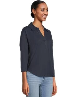 L.L.Bean Cotton Linen Tee Splitneck | Shirts & Tops -Daily Wear Shop 71pKiatCaL. AC SR736920