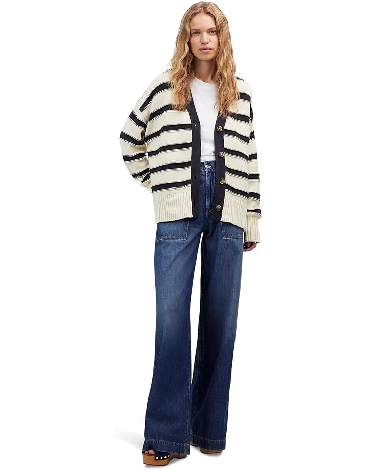 Madewell Josie Stripe Clean Cotton Cardigan | Sweaters 6 Madewell Josie Stripe Clean Cotton Cardigan | Sweaters - Image 4