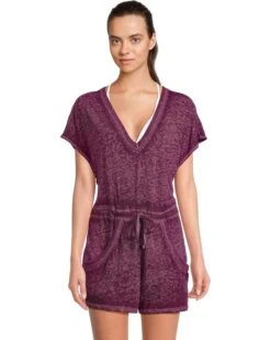 BECCA Beach Date V Neck Romper Cover-Up | Swimwear