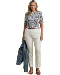 Lauren Ralph Lauren Plus Size Judy Mid Sleeve T-Shirt | Shirts & Tops 9 Lauren Ralph Lauren Plus Size Judy Mid Sleeve T-Shirt | Shirts & Tops -Daily Wear Shop 71rdGP2LOIL. AC SR736920