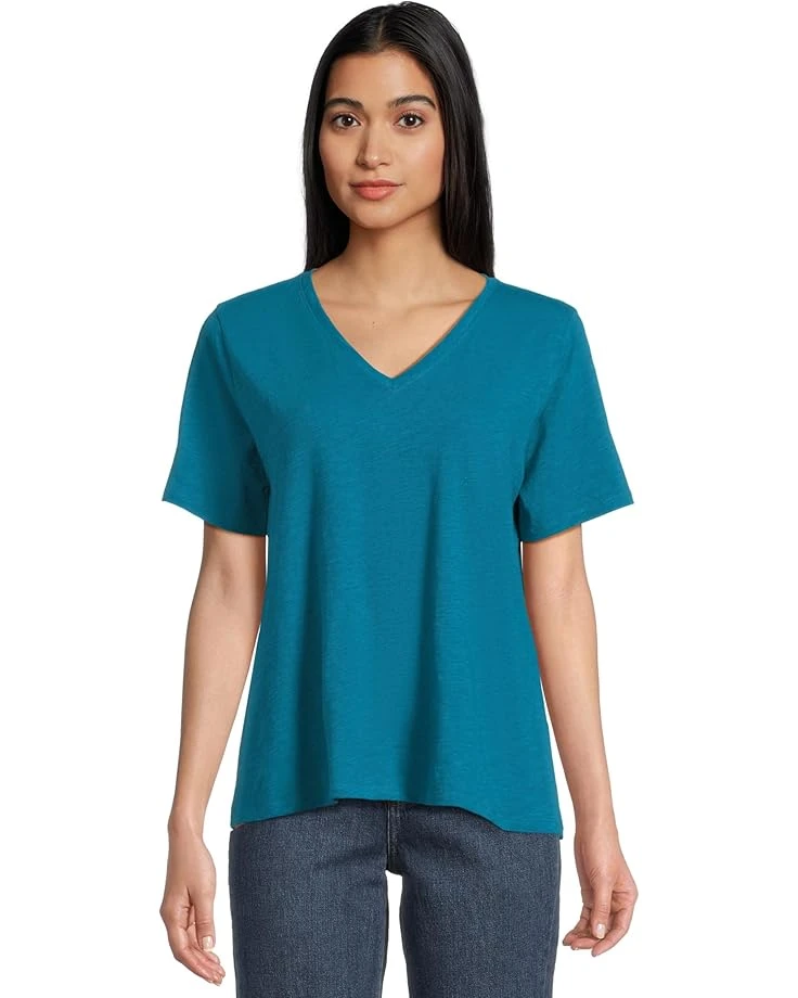 Eileen Fisher V-Neck Short Sleeve Tee | Shirts & Tops 3 Eileen Fisher V-Neck Short Sleeve Tee | Shirts & Tops
