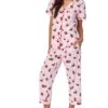 Bedhead PJs Short Sleeve Cotton Knit Cropped Pajama Set | Sleepwear -Daily Wear Shop 71s3g3DdpIL. AC SR736920