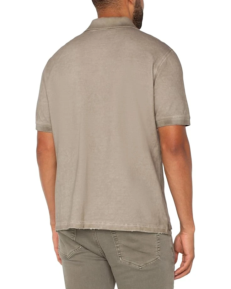 Liverpool Los Angeles Short Sleeve Distressed Rib Polo | Shirts & Tops 4 Liverpool Los Angeles Short Sleeve Distressed Rib Polo | Shirts & Tops - Image 2