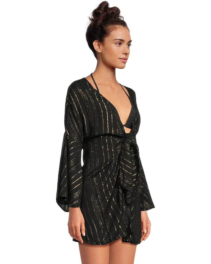 BECCA Radiance Plunge Tie Front Tunic | Swimwear 4 BECCA Radiance Plunge Tie Front Tunic | Swimwear - Image 2