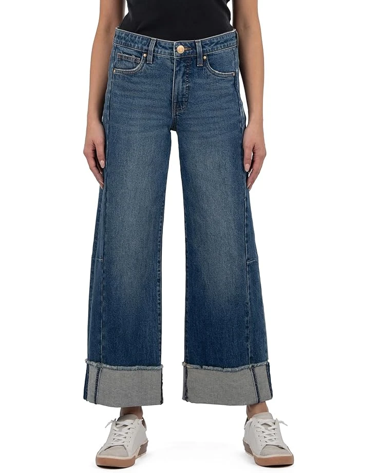 KUT from the Kloth Meg High-Rise Fab Ab Wide Leg Roll Up | Jeans 3 KUT from the Kloth Meg High-Rise Fab Ab Wide Leg Roll Up | Jeans