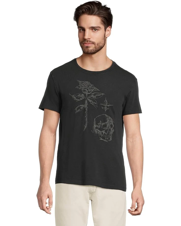 John Varvatos Rose + Skull Tee KG6913S25 | Shirts & Tops 3 John Varvatos Rose + Skull Tee KG6913S25 | Shirts & Tops