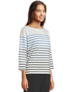 L.L.Bean Heritage Mariner Boatneck 3/4 Sleeve Stripe | Shirts & Tops -Daily Wear Shop 71sMr9whsiL. AC SR736920