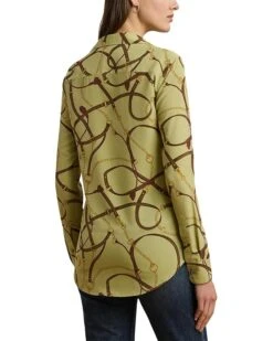 Lauren Ralph Lauren Classic Fit Belting-Print Crepe Shirt | Shirts & Tops -Daily Wear Shop 71teOFgutcL. AC SR736920