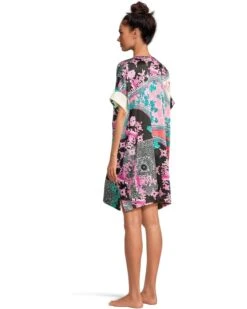 N by Natori Brocade Satin Sleepshirt | Sleepwear -Daily Wear Shop 71vEKf8cBbL. AC SR736920