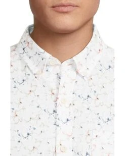 Johnston & Murphy Short Sleeve Floral Print Linen Shirt | Shirts & Tops -Daily Wear Shop 71vG8 cQPTL. AC SR736920