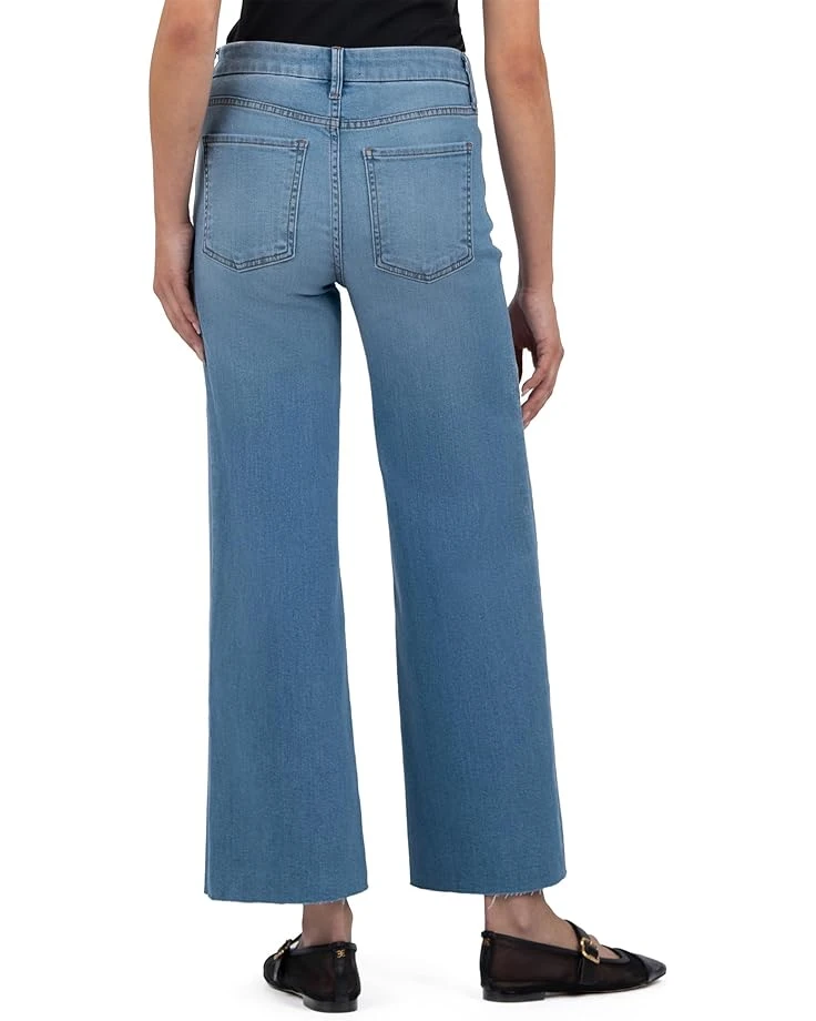 KUT from the Kloth Meg High-Rise Fab Ab Wide Leg Raw Hem | Jeans 4 KUT from the Kloth Meg High-Rise Fab Ab Wide Leg Raw Hem | Jeans - Image 2