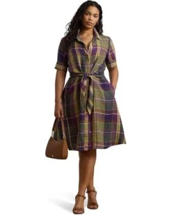 Lauren Ralph Lauren Plus Size Wakana Elbow Sleeve Day Dress | Dresses -Daily Wear Shop 71w6HXcGXhL. AC SR736920