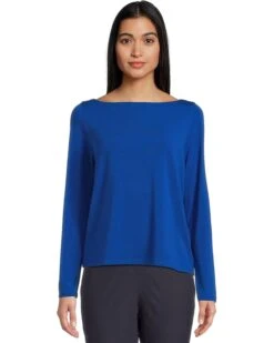 Eileen Fisher Bateau Neck Long Sleeve Top | Shirts & Tops -Daily Wear Shop 71wVoeOEJeL. AC SR736920
